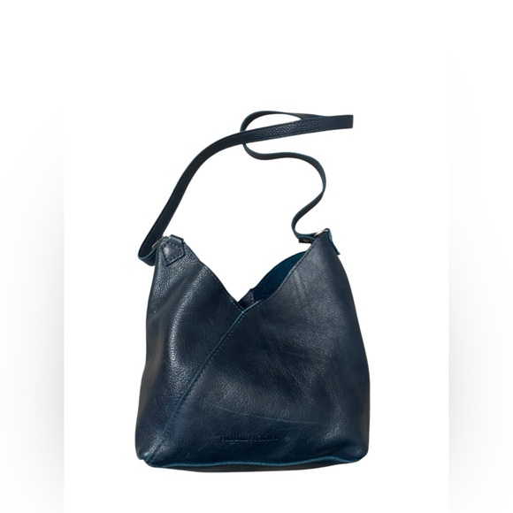 Portland Leather Small Naomi Shoulder Bag Elegant Deep Teal Color Boreal - Picture 4 of 11